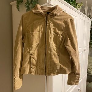 tan corduroy jacket w/ collar